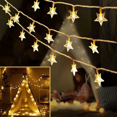 Światełka Dekoracyjne w Kształcie Gwiazd (6 m) | STARYGLOW