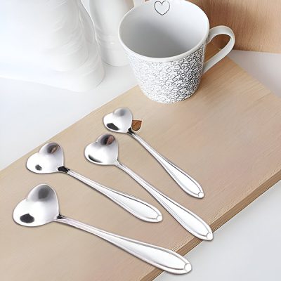 Łyżeczki do kawy w kształcie serca (4 sztuki) | HEARTSPOON