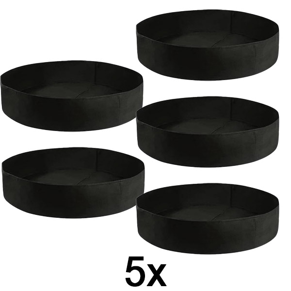 5x Podwyższona grządka ogrodowa z tkaniny – 90 x 30 cm, oddychający filc | PLANTIE