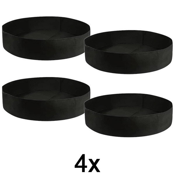 4x Podwyższona grządka ogrodowa z tkaniny – 90 x 30 cm, oddychający filc | PLANTIE