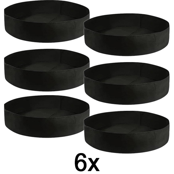 6x Podwyższona grządka ogrodowa z tkaniny – 90 x 30 cm, oddychający filc | PLANTIE