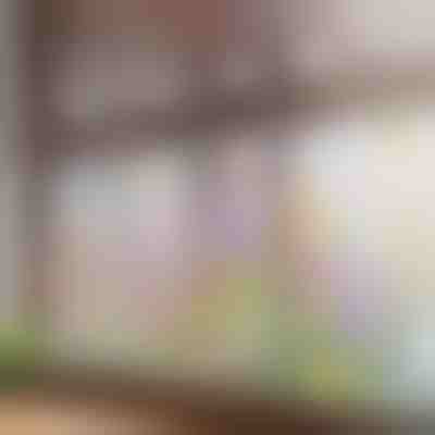 Kolorowa naklejka na okno w kwiaty | FLORASTIK